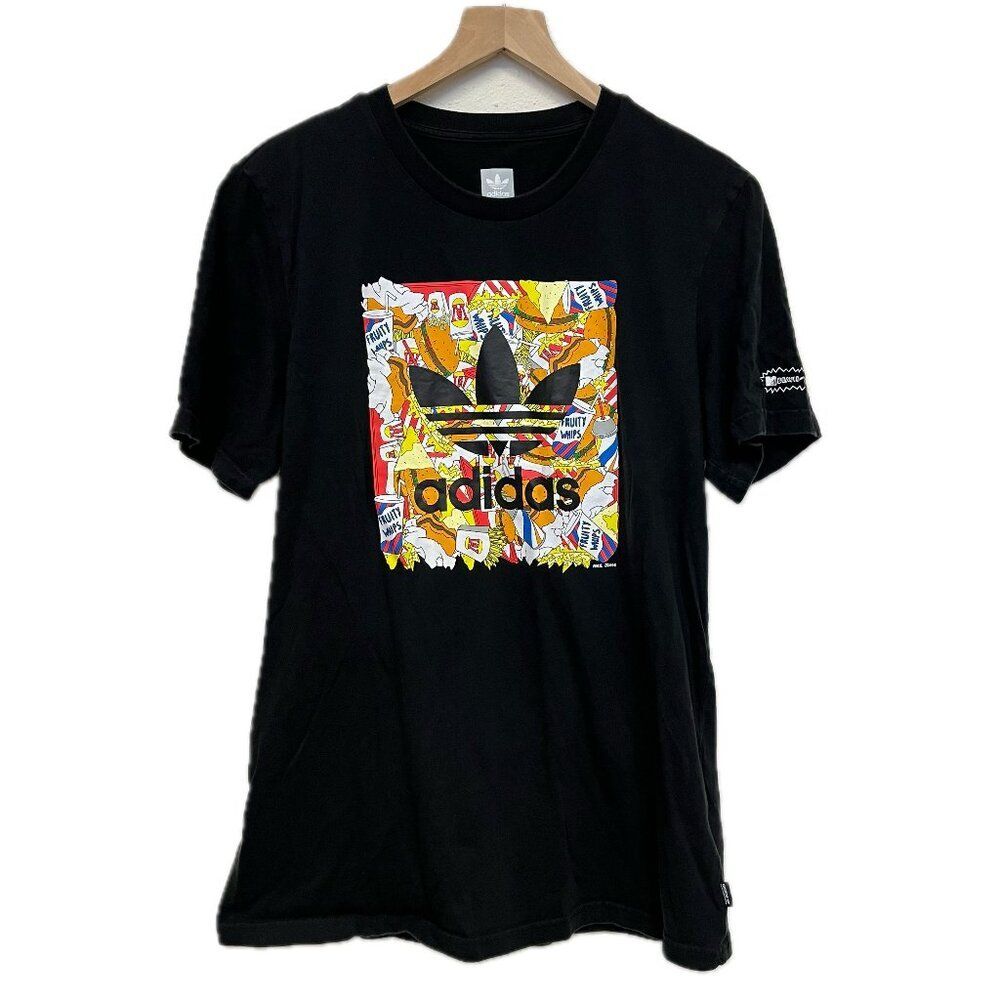 Adidas Black Beavis & Butthead Graphic Tee Shirt - Size L